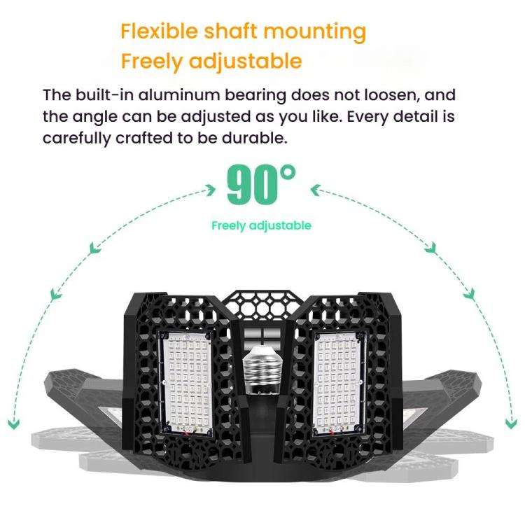 216 LEDs Five Leaf Foldable Transformable LED Plant Light Greenhouse Nursery Red and Blue Plant F...