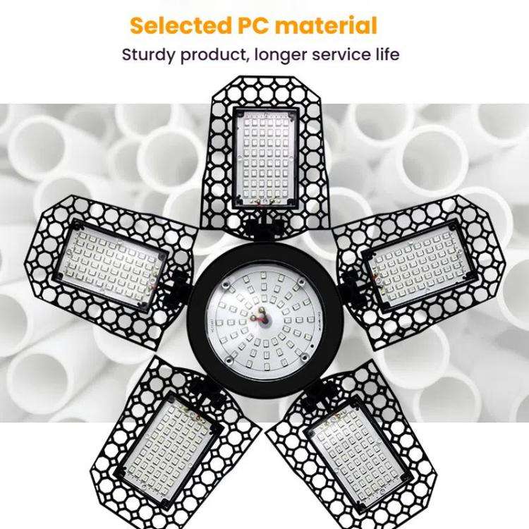 288 LEDs Five Leaf Foldable Transformable LED Plant Light Greenhouse Nursery Red and Blue Plant F...