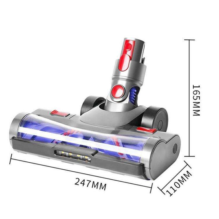 For Dyson V7 V8 V10 V11 V15 Vacuum Cleaner Double Roller Direct Drive Brush Head with LED Light(A5)