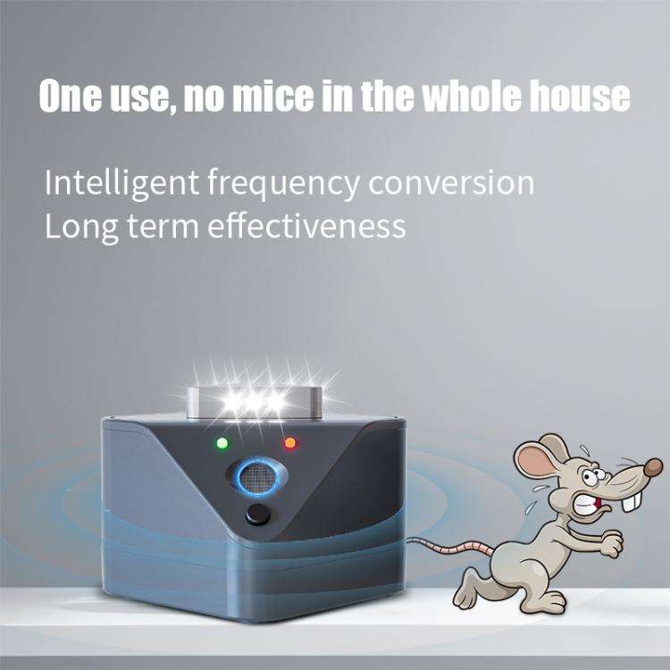 XY-005 Indoor 360-Degree Sonic Mouse Repeller Multifunctional Insect Repeller, Size: US Plug(White)