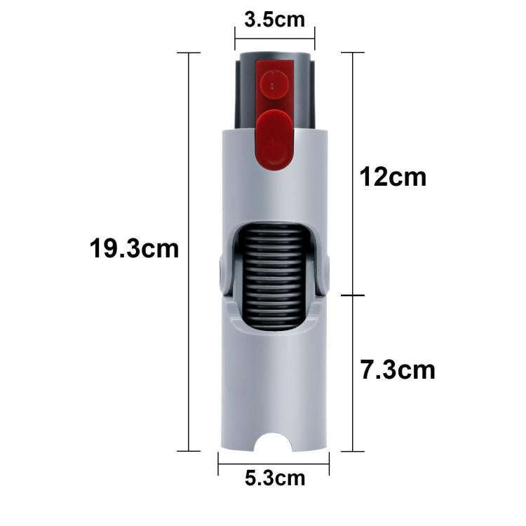 Steering Adapter For Dyson V7 V8 V10 V11 Vacuum Cleaner Bottom Conversion Head(White)