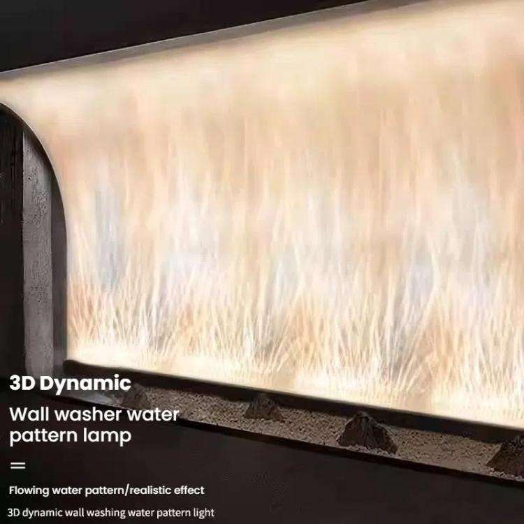 85cm 3D Dynamic Water Ripple LED Light Background Wall Hotel Restaurant KTV Bar Ambient Lamp Proj...