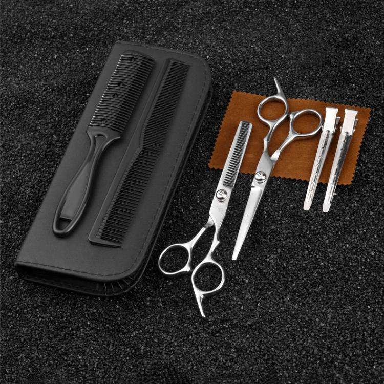 Stainless Steel Haircutting Scissors Set Hair Cutting Tools, Spec: 9-in-1
