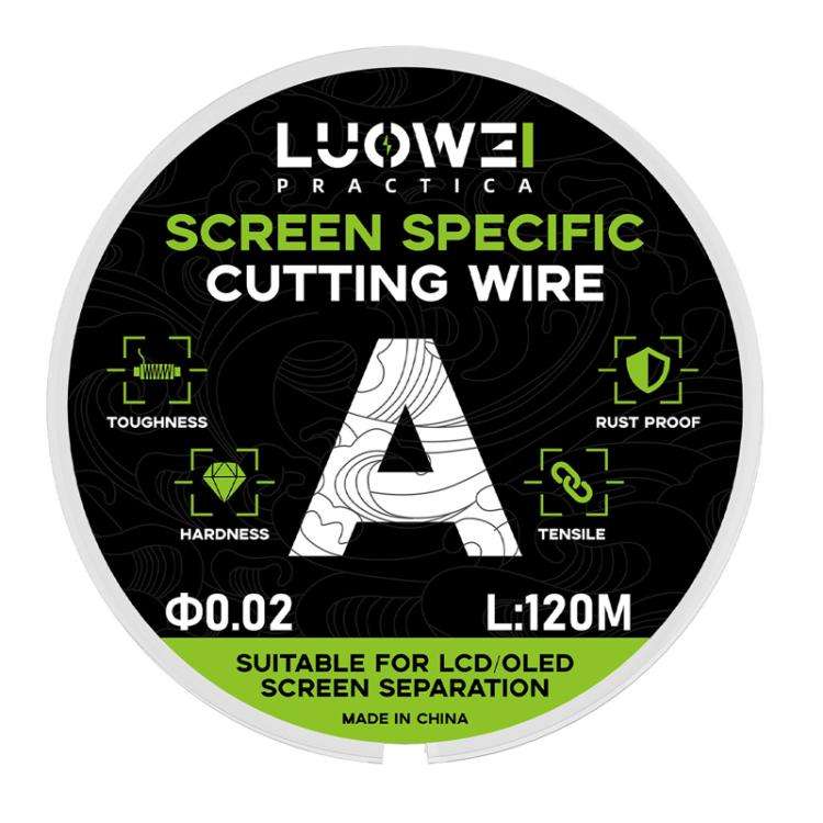 LUOWEI 120M Cell Phone LCD Screen Separation Line High Hardness Cutting Diamond Wire, Spec: A 0.02mm