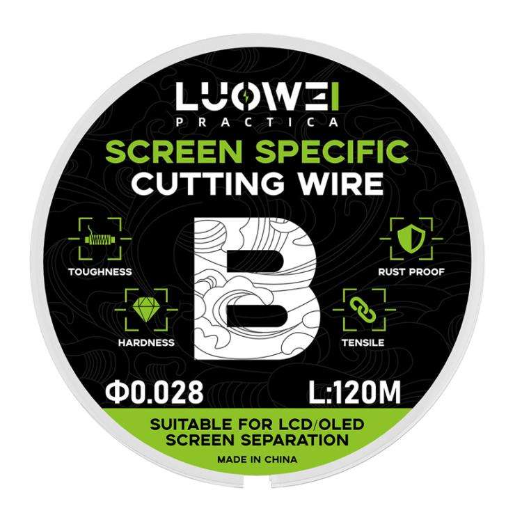 LUOWEI 120M Cell Phone LCD Screen Separation Line High Hardness Cutting Diamond Wire, Spec: B 0.0...