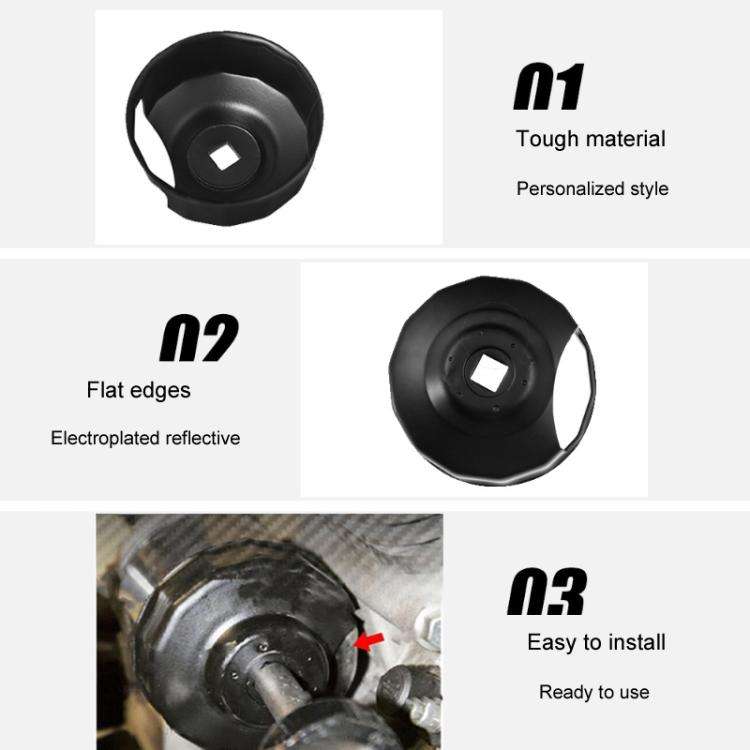 For Harley Motorcycle Modification Oil Filter Wrench Accessories(Black)