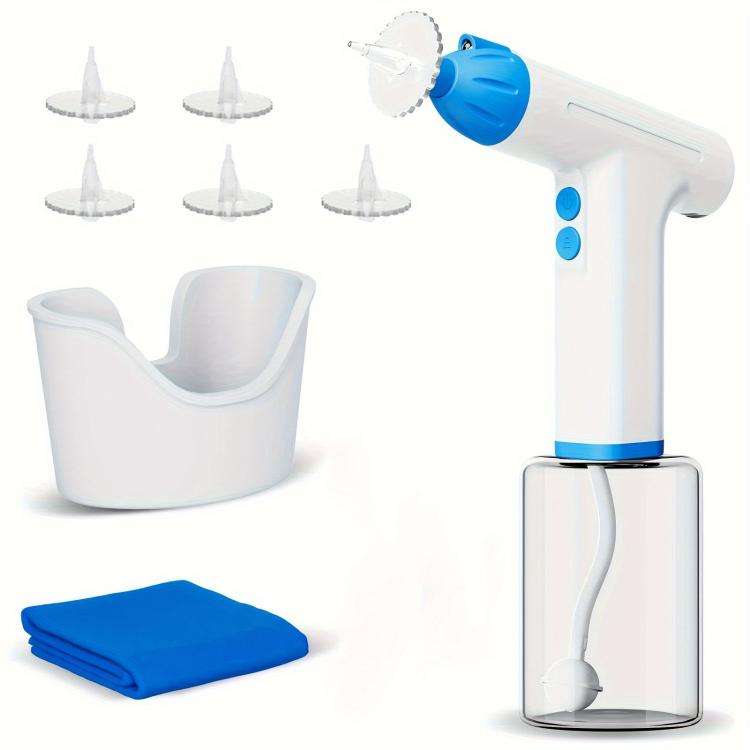 LED Light Low-noise and High-endurance Ear Cleaner Rechargeable Earwax Remover(White)
