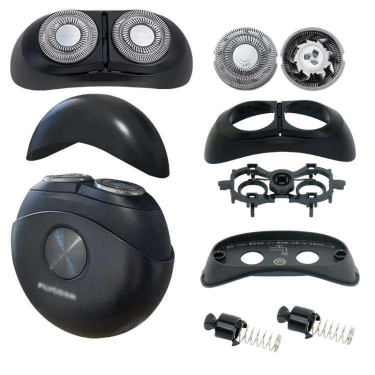 For FLYCO Shaving Razor FS890 891 892 FS893 Replacement Blade Head Accessories, Style: 2pcs Axle ...