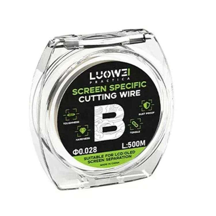 LUOWEI 500M Steel Wire Cell Phone Screen Separation Wire Cutting Wire, Spec: B 0.028mm