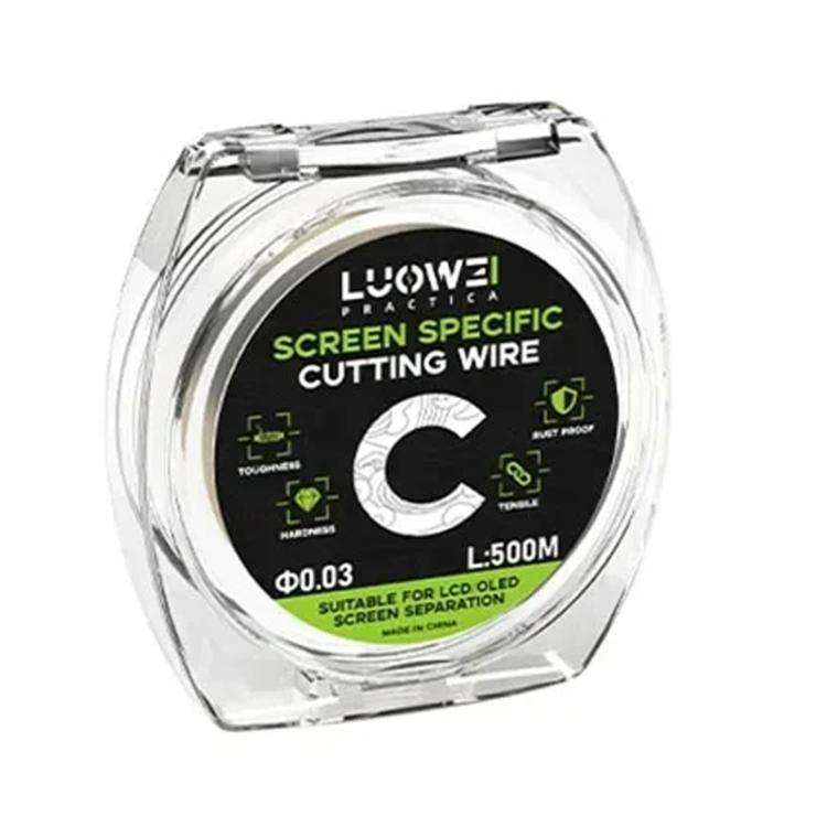 LUOWEI 500M Steel Wire Cell Phone Screen Separation Wire Cutting Wire, Spec: C 0.03mm
