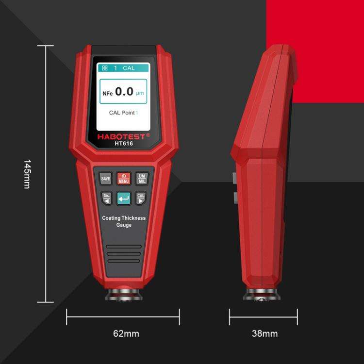 HABOTEST HT616 Car Paint Tester Paint Coating Thickness Gauge