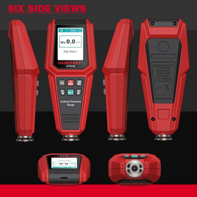 HABOTEST HT616 Car Paint Tester Paint Coating Thickness Gauge