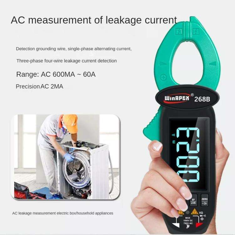 WINAPEX Clamp Meter High-precision AC / DC Voltage and Current Meter(268B)