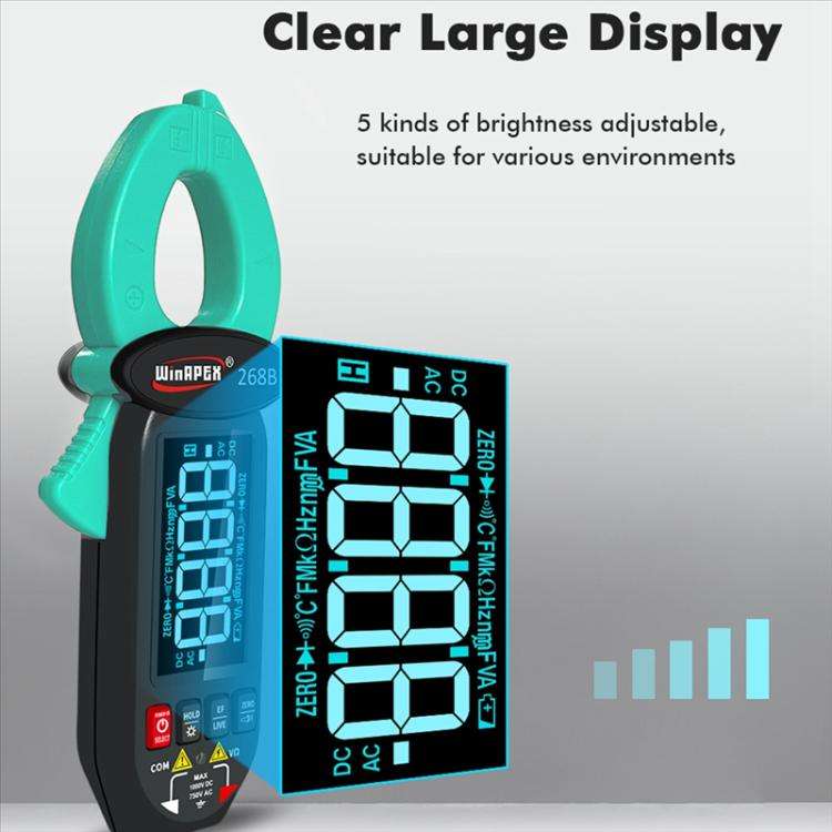 WINAPEX Clamp Meter High-precision AC / DC Voltage and Current Meter(268B)