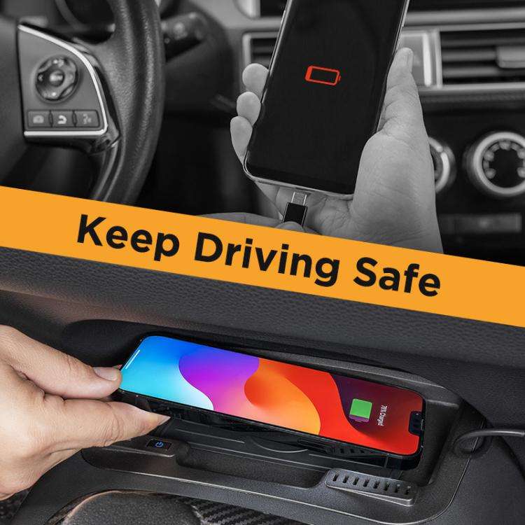 For Toyota Corolla 2020-2024 Low Profile Car Wireless Charger, Style: Left-Hand Drive