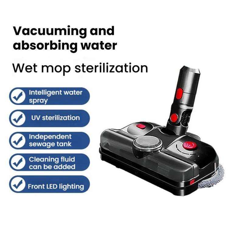 For Dyson V7 / V8 / V10 / V11  4-In-1 Electric Mop Head With UV Sterilizer Light And Water Tank