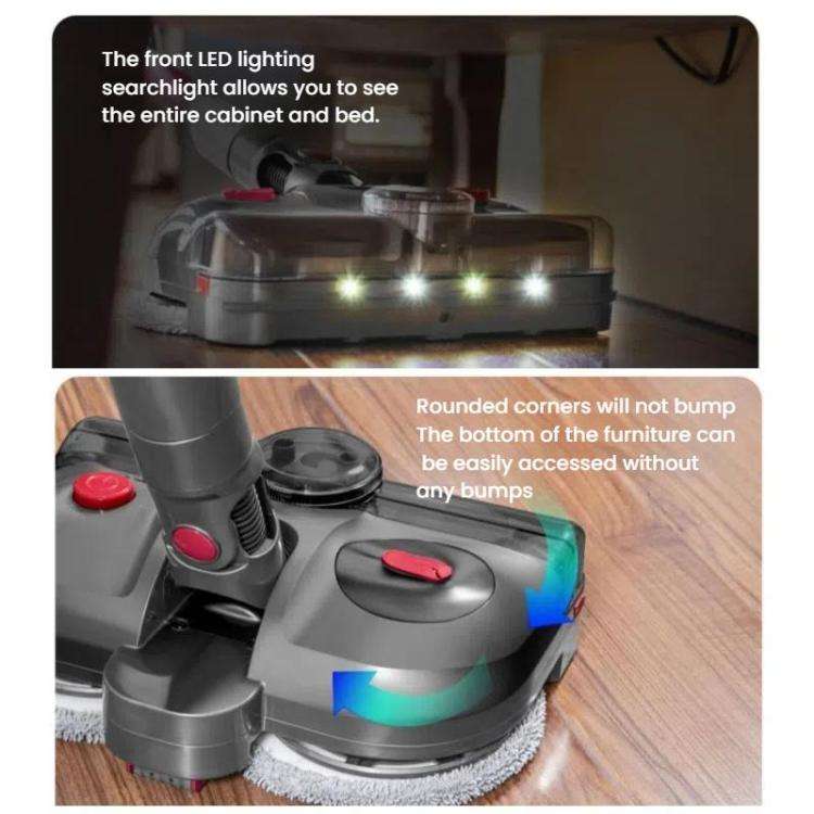 For Dyson V7 / V8 / V10 / V11  4-In-1 Electric Mop Head With UV Sterilizer Light And Water Tank