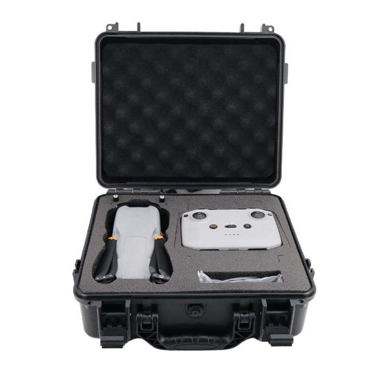 For DJI Air 3 Portable Waterproof and Shockproof Drone Storage Box Safety Explosion-proof Box(Black)