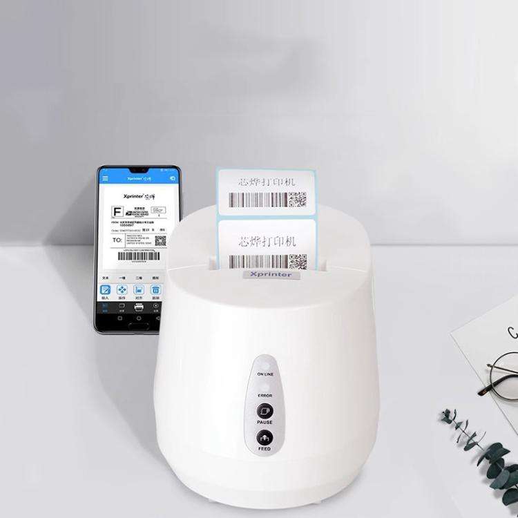 Xprinter XP-237B Barcode QR Code Supermarket Receipt Label Thermal Printer, Spec: USB+BT(US Plug)