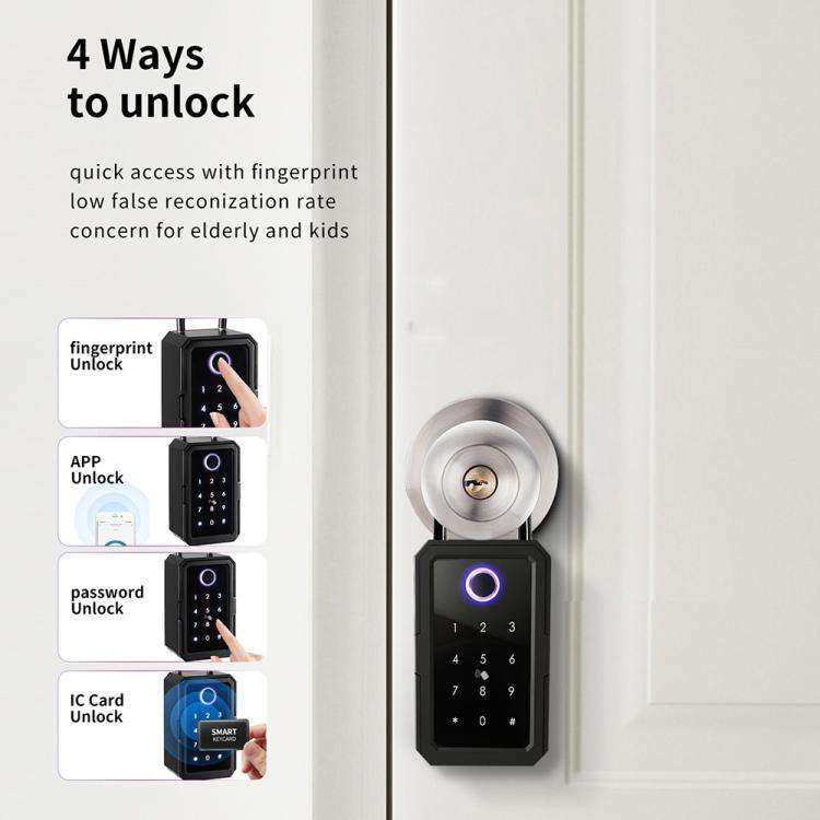 TTLOCK App  Smart Bluetooth Key Box Supports Fingerprint/APP/Password/IC Card Unlocking