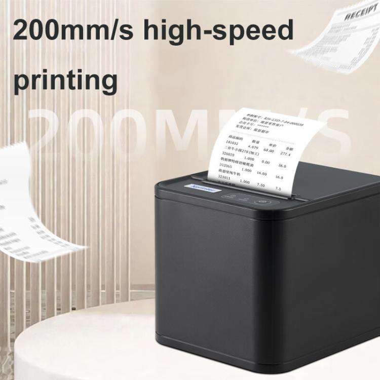 Xprinter XP-80T 80mm QR Code Supermarket Receipt Label Thermal Printer, Spec: USB(UK Plug)