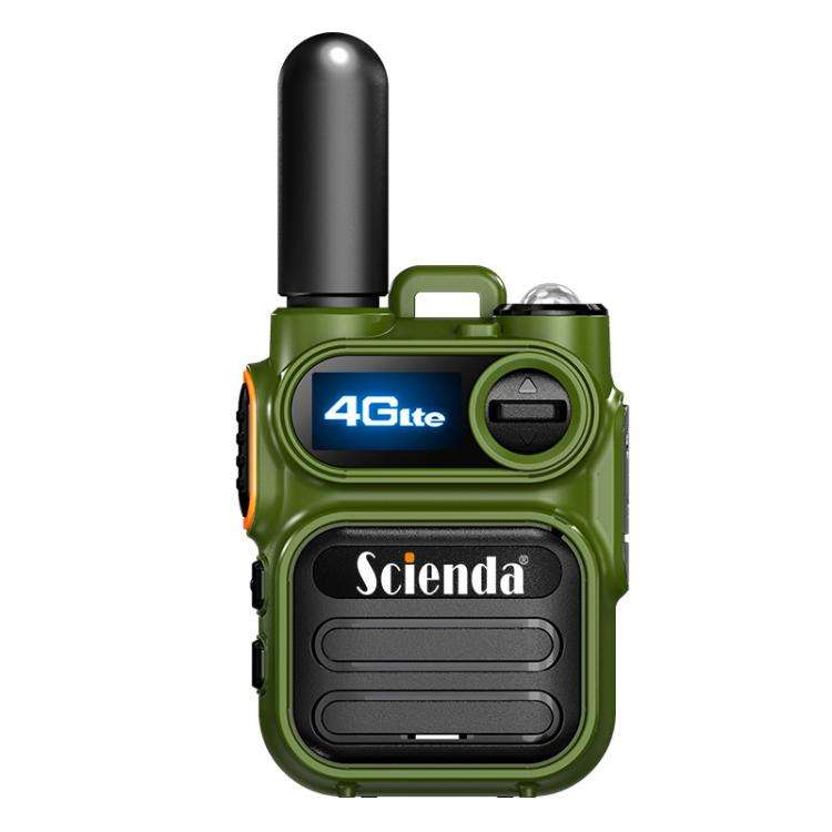 Scienda G388 Global-PTT 4G Two-way Wireless Walkie-talkie Portable Remote Communicator(Green)