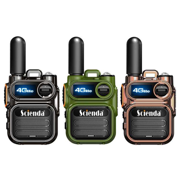 Scienda G388 Global-PTT 4G Two-way Wireless Walkie-talkie Portable Remote Communicator(Green)
