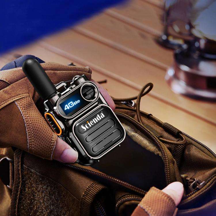 Scienda G388 Global-PTT 4G Two-way Wireless Walkie-talkie Portable Remote Communicator(Green)
