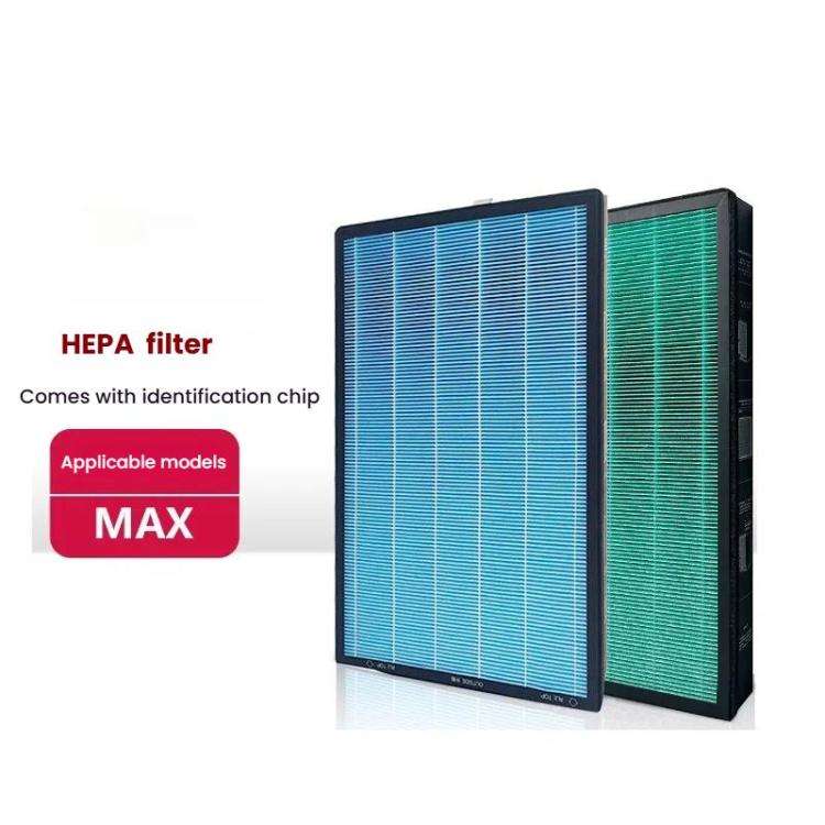 For Xiaomi Air Purifier Max 2pcs Filter HEPA Activated Carbon Purification Filter Element(Green)