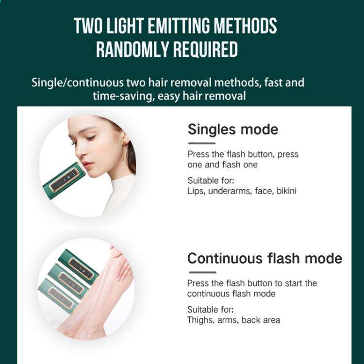 Sapphire Ice Sense Painless Laser Hair Remover Intense Pulse Ice Hair Removal Device, Style: Crys...