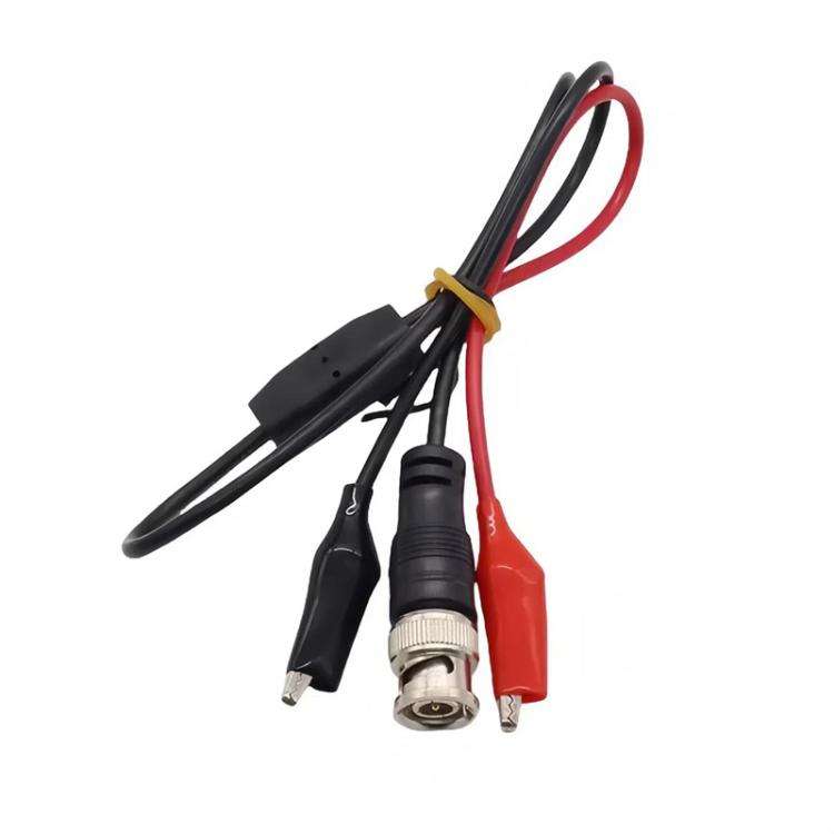 BNC Male To 2 Crocodile Clip Oscilloscope Probe Cable Q9 Signal Test Cable, Length: 0.5m
