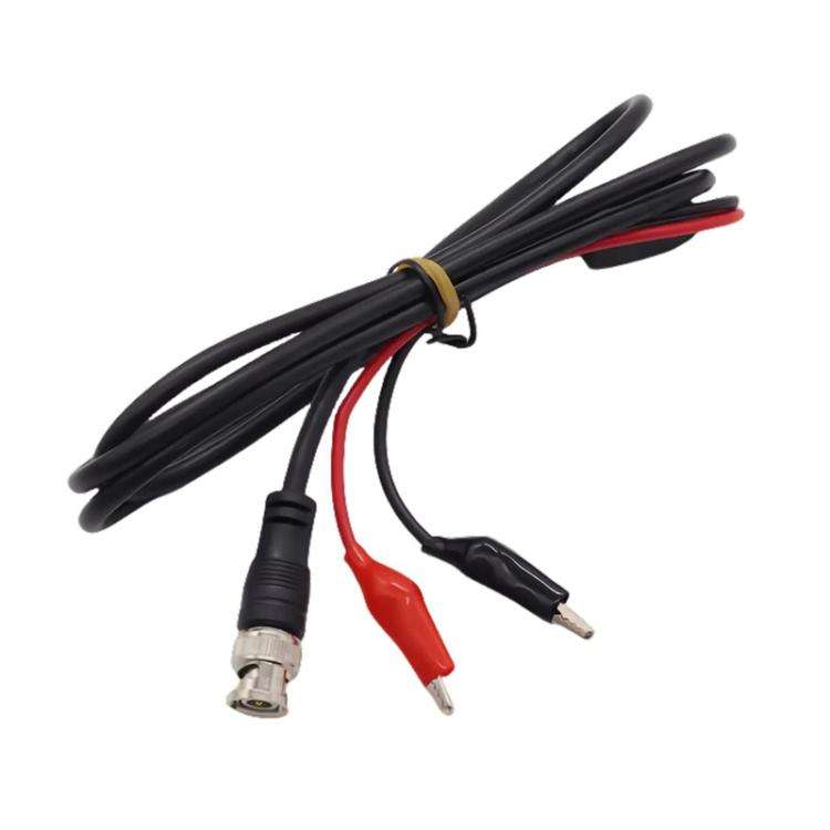 BNC Male To 2 Crocodile Clip Oscilloscope Probe Cable Q9 Signal Test Cable, Length: 1.5m