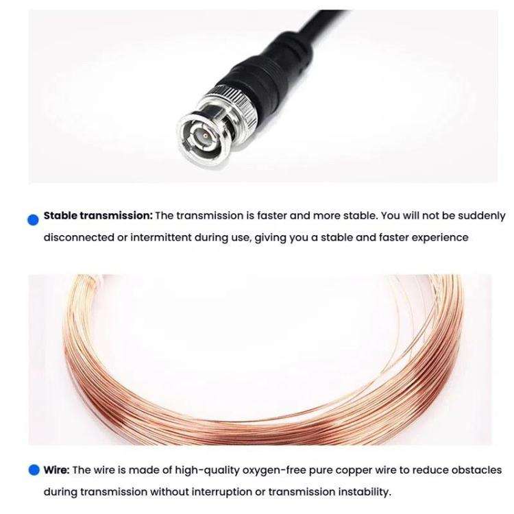 BNC Male To 2 Crocodile Clip Oscilloscope Probe Cable Q9 Signal Test Cable, Length: 1.5m