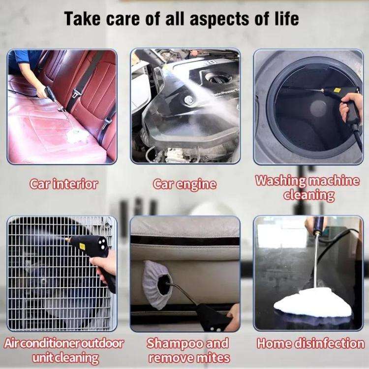 YAERDUN 1500W High Temperature Steam Cleaner Smart Digital Kitchen Hood Bathroom Cleaning Machine...