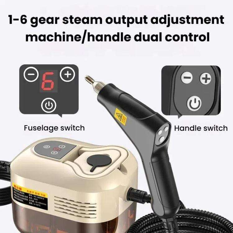 YAERDUN 1500W High Temperature Steam Cleaner Smart Digital Kitchen Hood Bathroom Cleaning Machine...