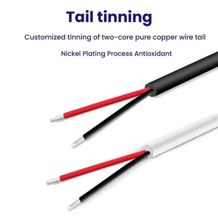 2Pin USB Power Cable 501 ON Off Control Button Cable LED Fill Light Strip Plant Light Power Cord(...