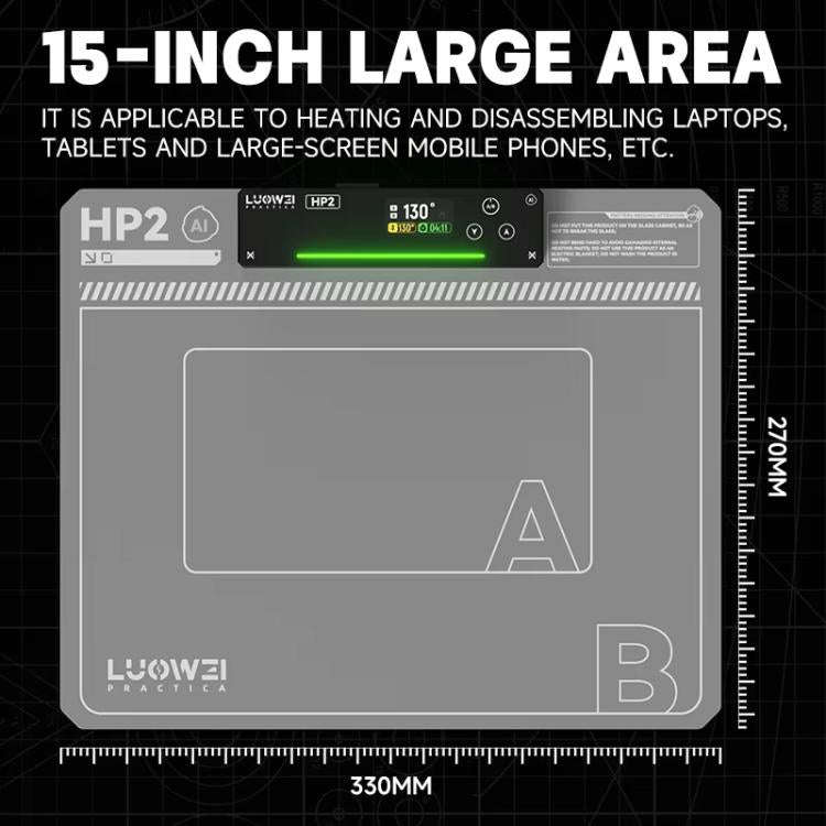 LUOWEI HP2 Screen Heating Table Constant Temperature Screen Removal Treasure Phone Tablet Screen ...