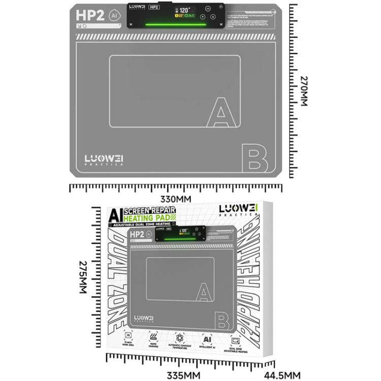 LUOWEI HP2 Screen Heating Table Constant Temperature Screen Removal Treasure Phone Tablet Screen ...