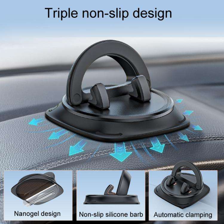 Z12 Car Center Console Fixed Navigation Phone Holder Installation-Free Snap-On Phone Support Bracket
