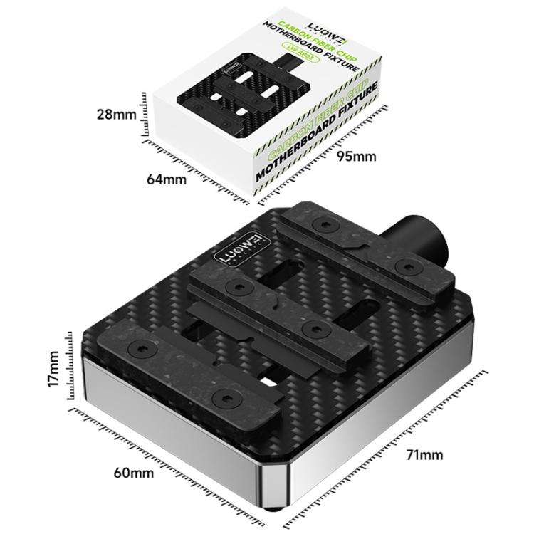 LUOWEI AP03 Cell Phone Repair Multifunctional Fixture High Temperature Resistant Cell Phone Mothe...