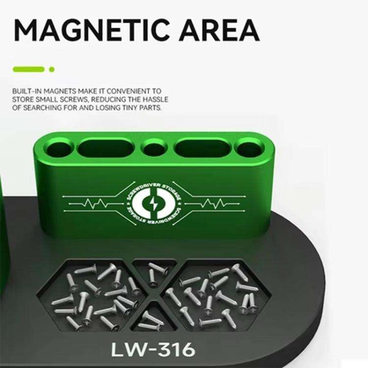 LUOWEI LW-316 Cell Phone Repair Tool Organizer Rotary Screwdriver Holder