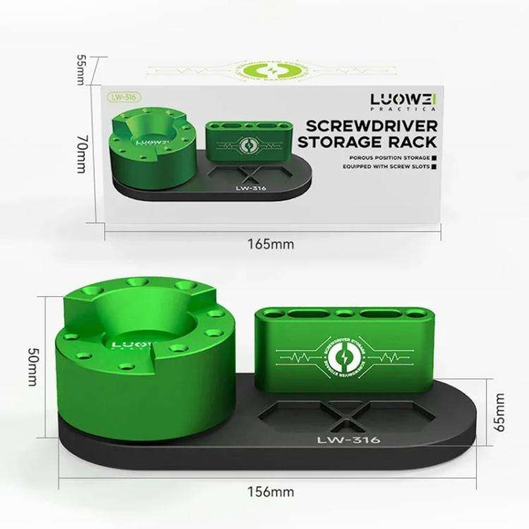 LUOWEI LW-316 Cell Phone Repair Tool Organizer Rotary Screwdriver Holder