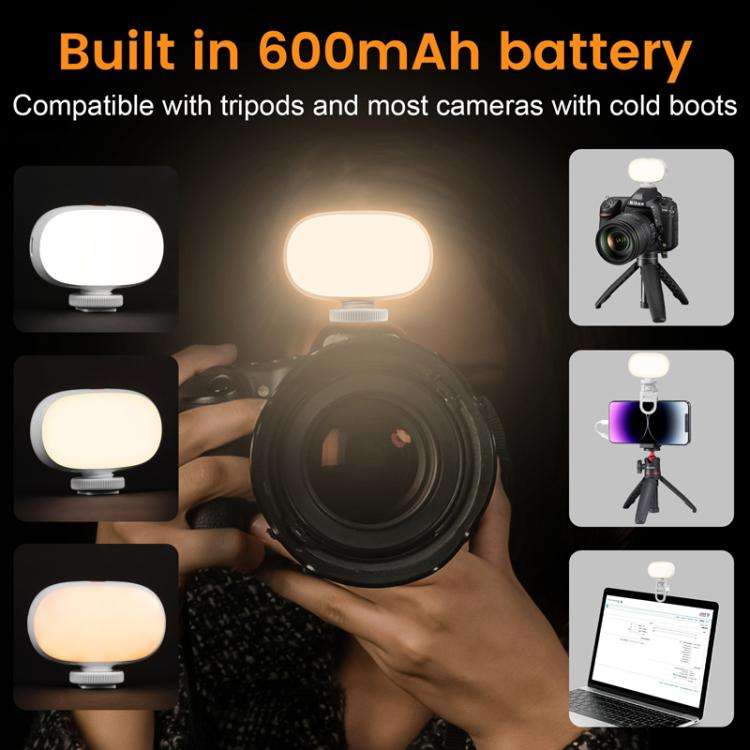 Camera Mini Fill Light LED Cell Phone Soft Light Video Conference Photography Lamp Handheld Selfi...