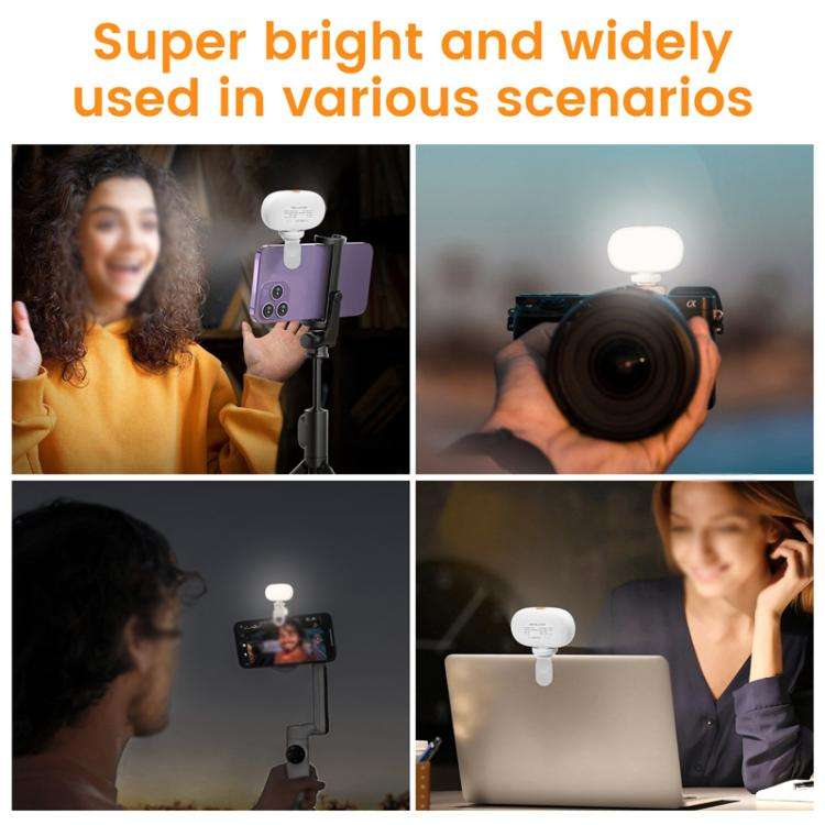 Camera Mini Fill Light LED Cell Phone Soft Light Video Conference Photography Lamp Handheld Selfi...