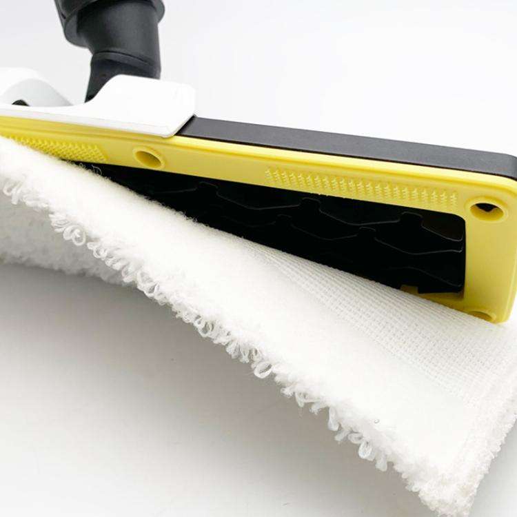For Karcher SC3upright Steam Cleaner Magic Floor Brush, Style: Black White+2 Cloths