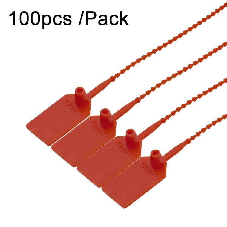 100pcs /Pack Plastic Seals Beaded Type Security Seals Container Fire Equipment Nylon Ties Snap Ta...