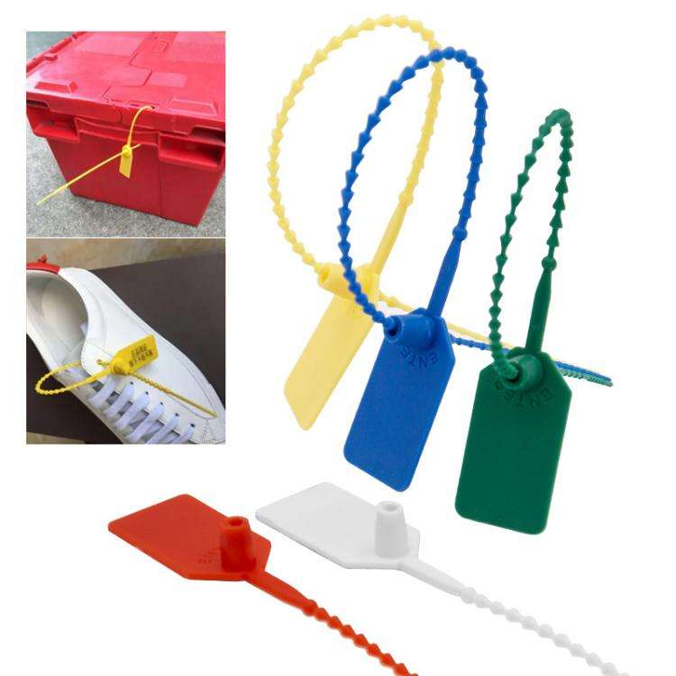100pcs /Pack Plastic Seals Beaded Type Security Seals Container Fire Equipment Nylon Ties Snap Ta...