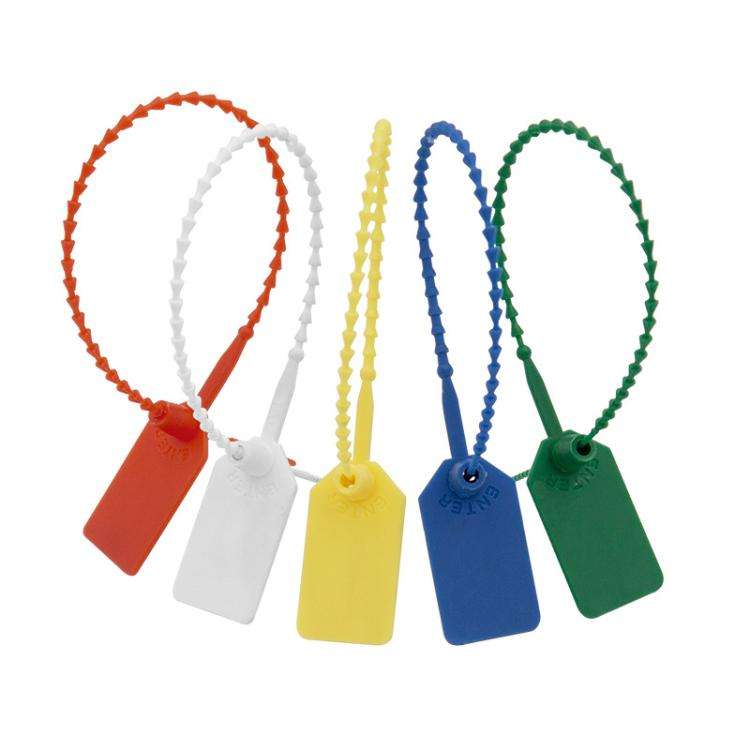 100pcs /Pack Plastic Seals Beaded Type Security Seals Container Fire Equipment Nylon Ties Snap Ta...