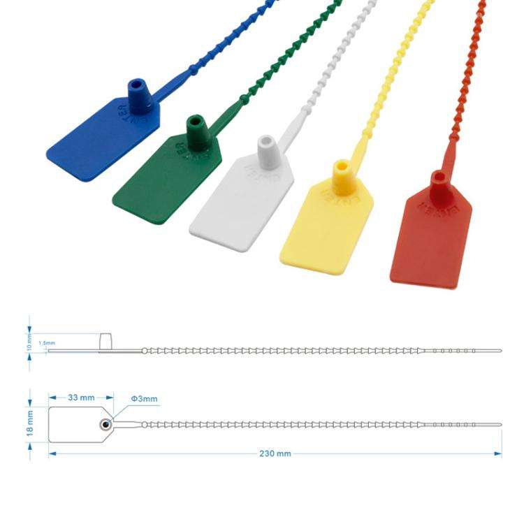 100pcs /Pack Plastic Seals Beaded Type Security Seals Container Fire Equipment Nylon Ties Snap Ta...