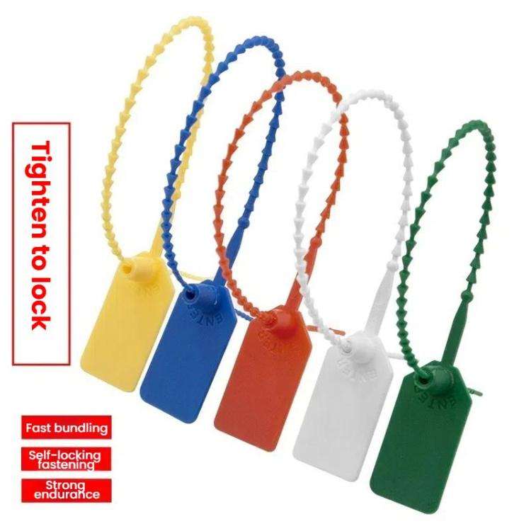 100pcs /Pack Plastic Seals Beaded Type Security Seals Container Fire Equipment Nylon Ties Snap Ta...
